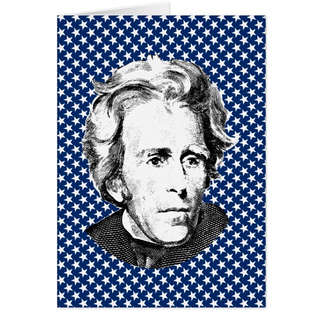 Andrew Jackson met Stars Achtergrond (Voorkant)