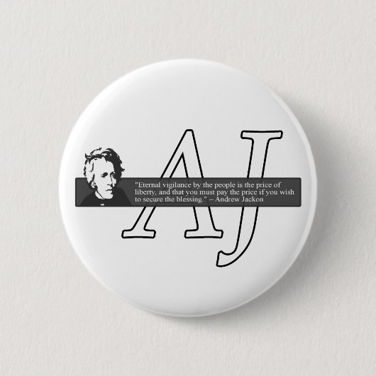 Andrew Jackson Quote Button (Voorkant)