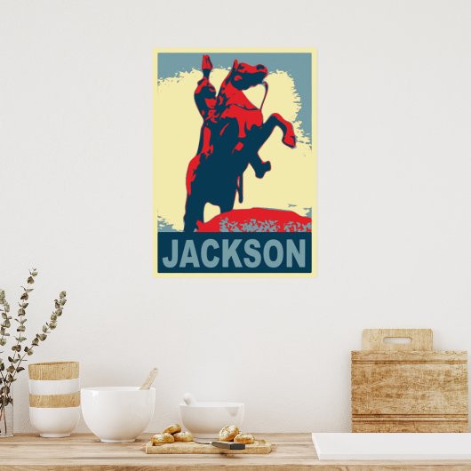 Andrew Jackson Statue New Orleans Poster (Keuken)
