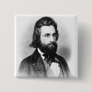 Andrew Jackson Vierkante Button 5,1 Cm