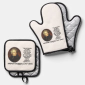 Andrew Jackson Wisdom draagt bij aan gelijke belas Ovenwant & Pannenlap Set (Voorkant / Achterkant)