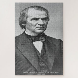 Andrew Johnson 17de president van Amerika. Legpuzzel