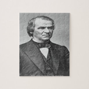 Andrew Johnson 17e president van Amerika. Legpuzzel