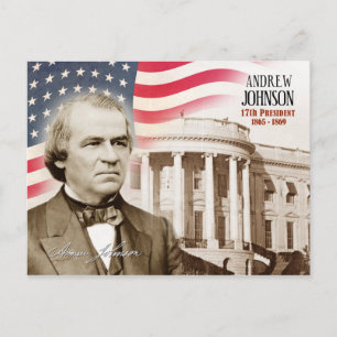 Andrew Johnson - 17e President van de VS Briefkaart