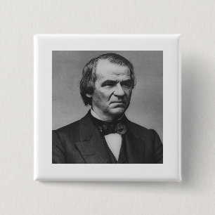 Andrew Johnson Vierkante Button 5,1 Cm
