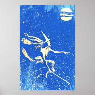 Andrew Lang Blue Fairy Fairytale Poster
