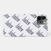 Andrew Naam in Nebula Blue, Case-Mate iPhone Case (Achterkant (horizontaal))