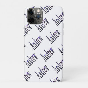 Andrew Naam in Nebula Blue, iPhone 11 Pro Hoesje