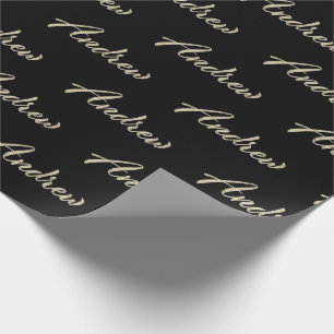 Andrew Prénom Nom du papier cadeau