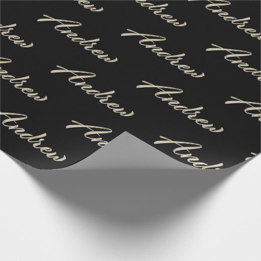 Andrew Prénom Nom du papier cadeau (Coin)