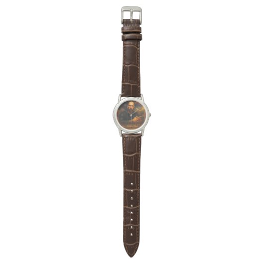 Andrew Tate Classic Brown Leather Watch Horloge (Vlak)
