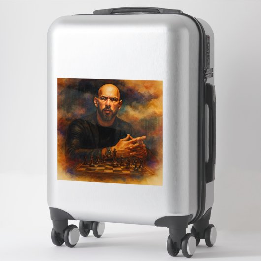 Andrew Tate Custom-Cut Vinyl Sticker (Koffer)