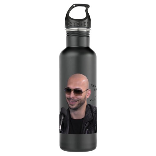 Andrew Tate is geen echt man Waterfles (Voorkant)
