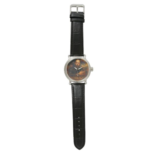 Andrew Tate Leather Watch Horloge (Vlak)