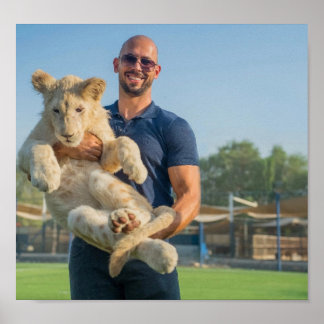 Andrew Tate tijger poster