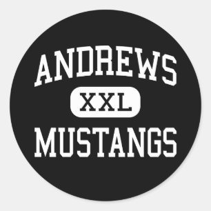 Andrews - Mustangs - Middelbare school - Andrews N Ronde Sticker