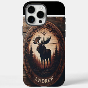 Andrew's Woodland Moose iPhone 16 Pro Max Hoesje