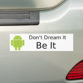 Androd be it bumpersticker (Op auto)
