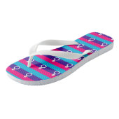 Androgyn trots teenslippers (Schuin)
