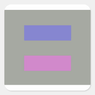 androgynachtig vierkante sticker