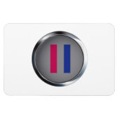 ANDROGYNE MEDAILLON MAGNEET (Horizontaal)
