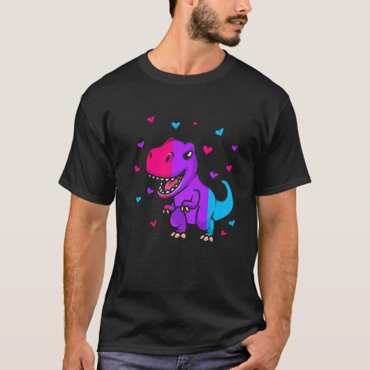 Androgyne Pride Flag Dinosaur Androgyne Flag T-shirt (Voorkant)