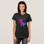 Androgyne Pride Flag Dinosaur Androgyne Flag T-shirt (Voorkant volledig)