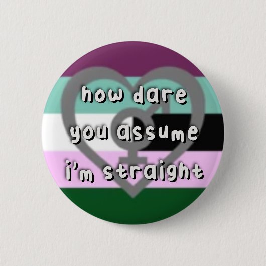 Androgynoseksuele geaardheid - "Hoe denk je dat je Ronde Button 5,7 Cm (Voorkant)