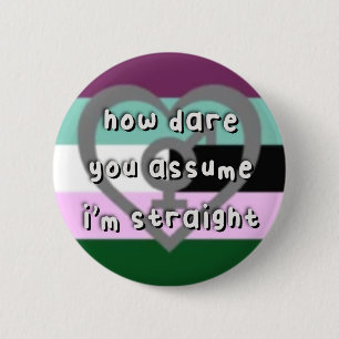 Androgynoseksuele geaardheid - "Hoe denk je dat je Ronde Button 5,7 Cm