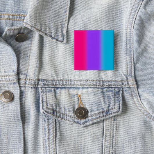 Androgynous Pride Gradient - Androgynous Flag Vierkante Button 5,1 Cm (In situ)