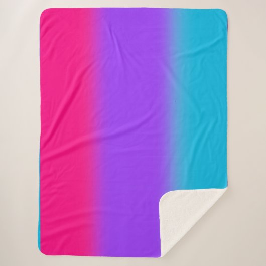 Androgynous Pride Gradient - Gift voor Androgynous Sherpa Deken (Voorkant)