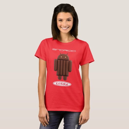 Android 4.4 KitKat T-shirt (Voorkant volledig)