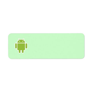 Android-adreslabel Etiket