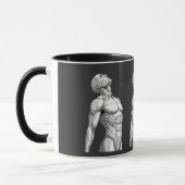 Android Anatomy: Cyborg Two-Tone Coffee Mug (Gauche)