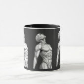 Android Anatomy: Cyborg Two-Tone Coffee Mug Mok (Midden)
