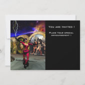 ANDROID BALLET, Black Red Blue Science Fiction Kaart (Achterkant)