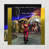 ANDROID BALLET, Red Yellow Blue Science Fiction Kaart (Voorkant / Achterkant)