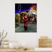 ANDROID BALLET, Sciencefiction Poster (Keuken)