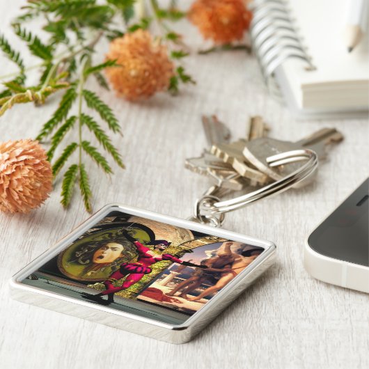 ANDROID BALLET, sciencefiction Sleutelhanger (Zijkant)