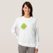 Android Dames op maat T-shirt (Voorkant volledig)