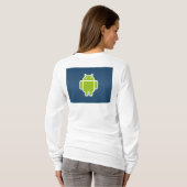 Android Dames op maat T-shirt (Achterkant volledig)