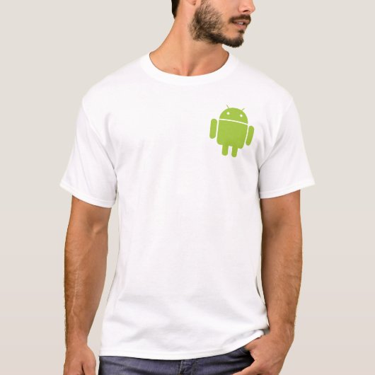 Android Designer Pocket Mannen T-Shirt (Voorkant)