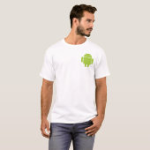 Android Designer Pocket Mannen T-Shirt (Voorkant volledig)