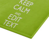Android Green Decor Keep Calm and Jouw tekst Snijplank (Hoek)