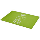 Android Green Decor Keep Calm and Jouw tekst Snijplank (Hoek)