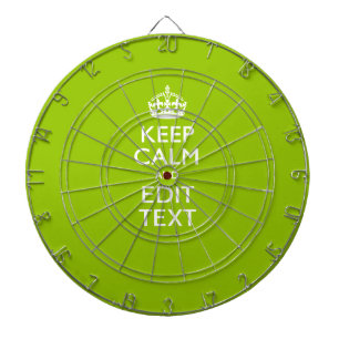 Android Green Keep Calm have Jouw tekst Dartbord