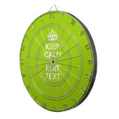 Android Green Keep Calm have Jouw tekst Dartbord (Voorkant Rechts)