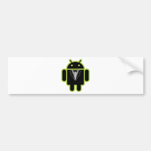 Android green opsluiten bumpersticker (Voorkant)