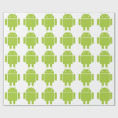 Android Green Robot Logo Cadeaupapier (Vlak)