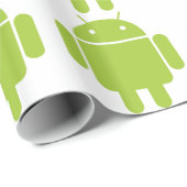 Android Green Robot Logo Cadeaupapier (Rol Hoek)